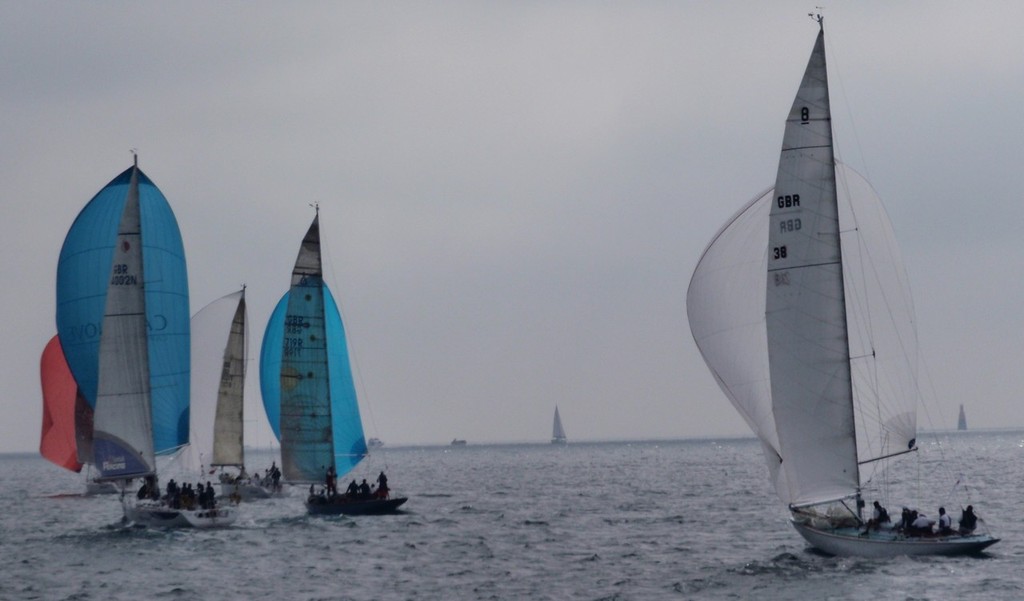 Class 1 spinnaker run - Brewin Dolphin Jersey Regatta 2012 © Royal Channel Islands Yacht Club http://www.rciyc.je